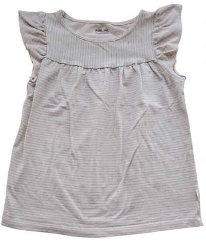 Pomp de lux rosa-beige ærmeløs kjole str. 98-104