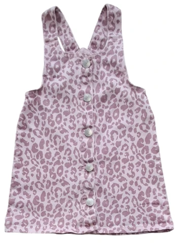 Dunnes rosa spencer med dyreprint str. 2-3 år