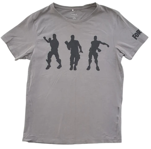 Name it grå kortærmet T-shirt str. 146-152