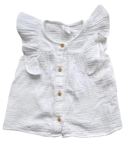 H&M hvid ærmeløs sommerkjole str. 68