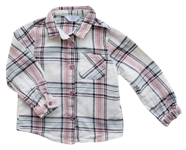 Primark ternet langærmet skjorte str. 104