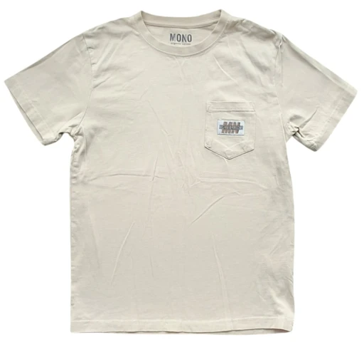 Mono cremefarvet kortærmet T-shirt str. 12 år