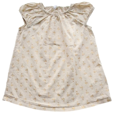 H&M beige ærmeløs sommerkjole str. 74