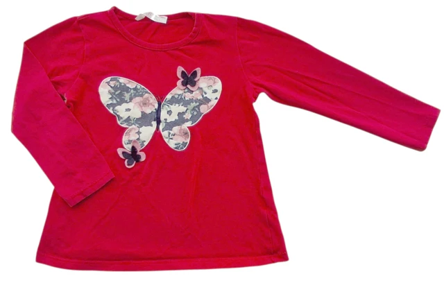 Scar girls rød langærmet bluse str. 110