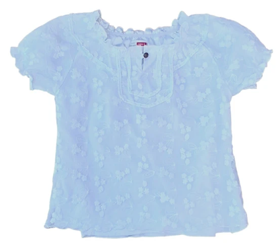 Name it hvid kortærmet fin bluse str. 98-104