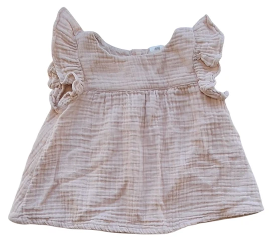 H&M rosa kortærmet bluse str. 86