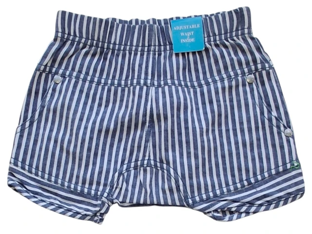 Nye By Pure Kids hvid og blåstribede shorts str. 62