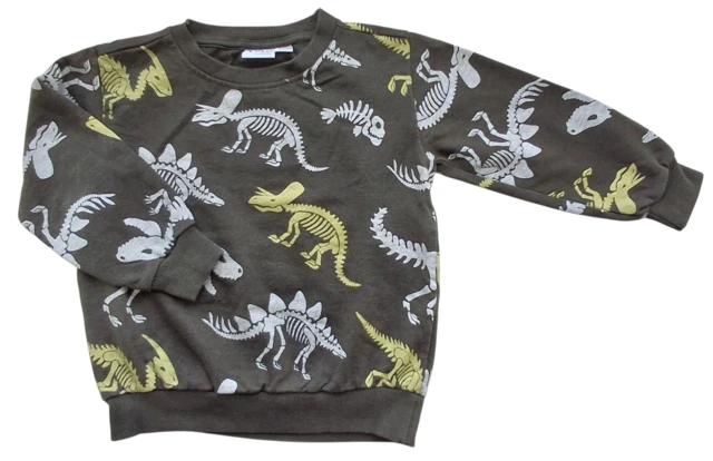 VRS armygrøn langærmet sweatshirt str. 98-104