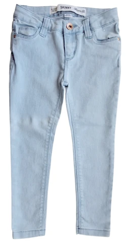 Denim co lyse blå tynde denimbukser str. 110