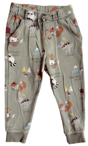 H&M grønne lange sweatpants str. 92