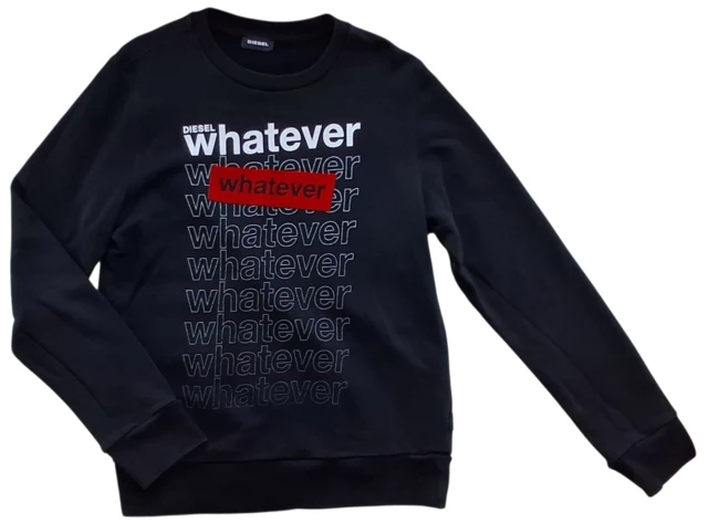 Diesel sort langærmet sweatshirt str. 13-14 år
