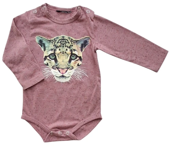 Petit rosa langærmet body str. 68