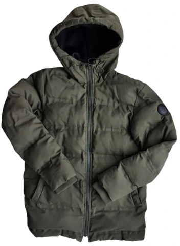 Jack & Jones armygrøn tyk varm vinterjakke str. 164