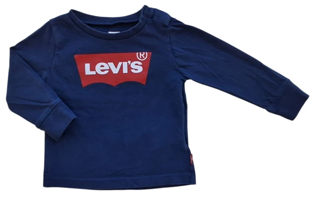 Levis mørkeblå langærmet T-shirt str. 74