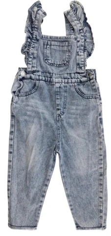 Lyse stonewashed denim overalls str. 98
