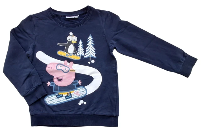 Name it langærmet mørkeblå sweatshirt str. 104