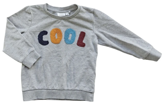 Name it lysegrå langærmet sweatshirt str. 86