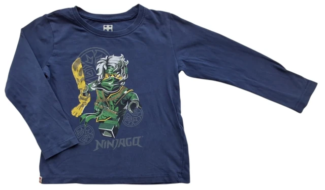 Lego mørkeblå langærmet t-shirt str. 104