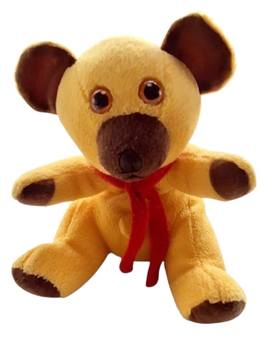 DR Krea gul lille siddende Bamse str. 17 cm