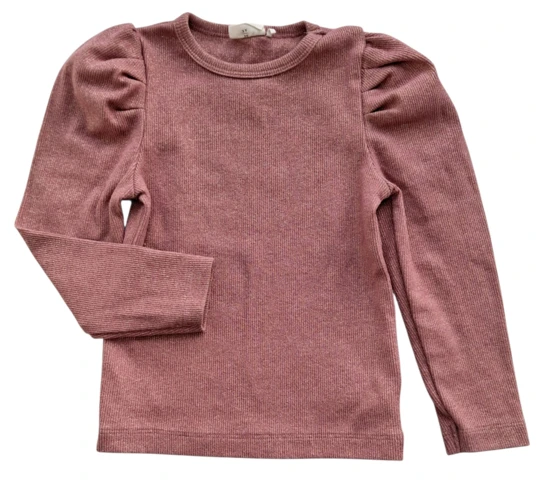 Minymo mørk rosa langærmet bluse str. 98