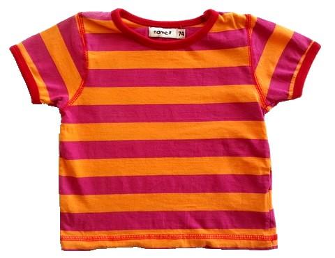 Name it orangestribet T-shirt str. 74