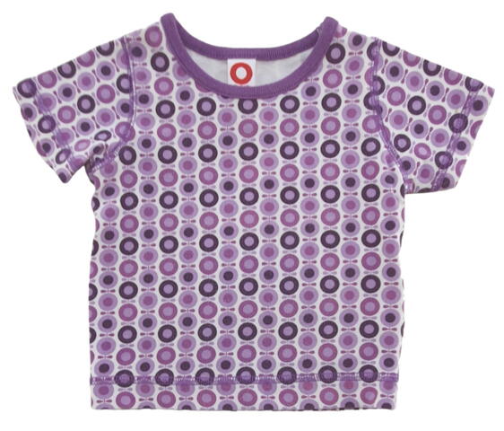 Katvig lilla mønstret T-shirt str. 74