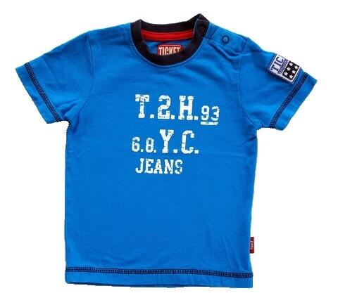 Ticket baby wear turkisblå kortærmet T-shirt str. 68