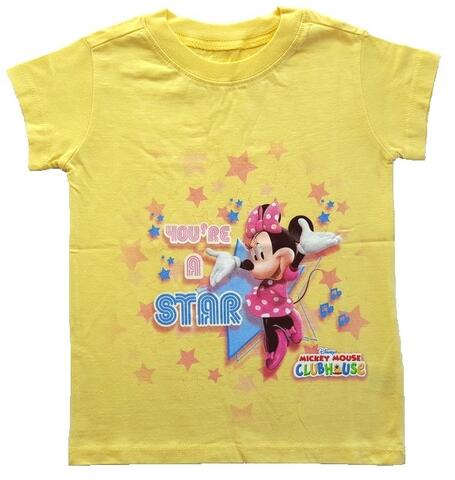 Disney Store gul kortærmet T-shirt str. 3 år