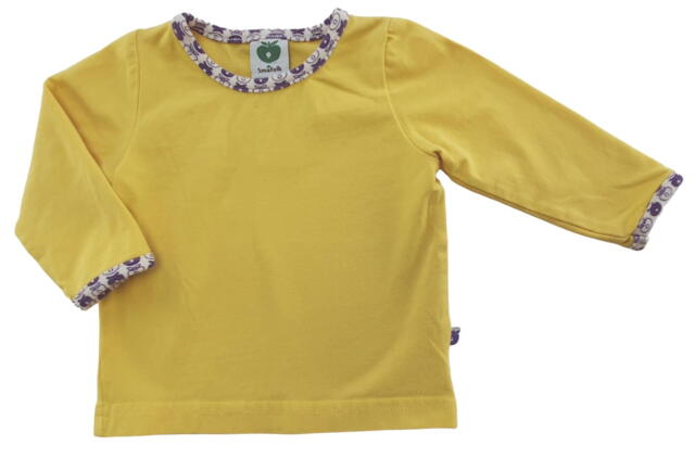 Småfolk gul langærmet T-shirt str. 62