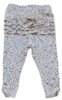 Nye Fixoni beige småblomstrede leggings str. 74