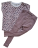 Name it blomstret kortærmet bluse og rib leggings str. 92