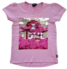 Kids up lyserød kortærmet T-shirt str. 104-110