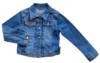 Pomp de lux blå langærmet denimjakke str. 128