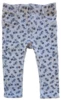 H&M hvide blåblomstrede jeggings str. 80