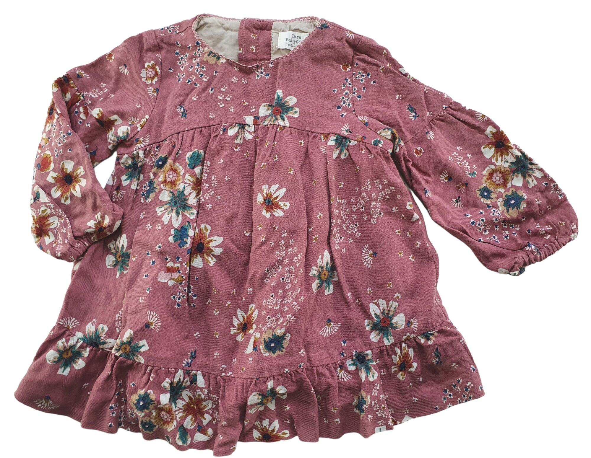 Ernæring Bonus Beskæftiget Brugt Zara babygirl sød blomstret kjole str. 68