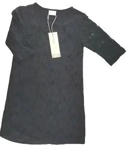 Ny Name it sort blonde kjole str. 110+116