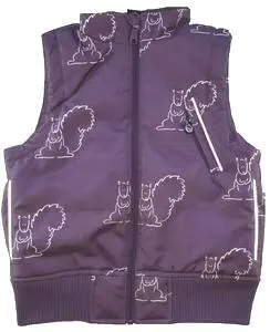 Ny idaT mørkelilla winter vest str. 110