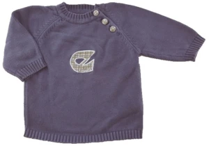 Esprit gråblå finstrikket trøje str. 68