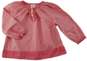 H&M coral farvet småternet kjole str. 68