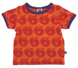 Ny Småfolk orange kortærmet T-shirt str. 56-74