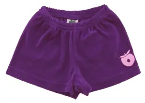 Nye Småfolk mørkelilla frotté shorts str. 62-74