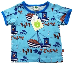 Ny Småfolk lyseblå kortærmet T-shirt