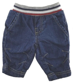 Fixoni blå denim babybukser str. 56