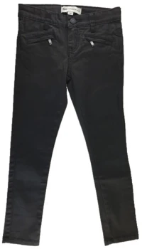 Nye Milk mørkegrå coatede bukser str. 122