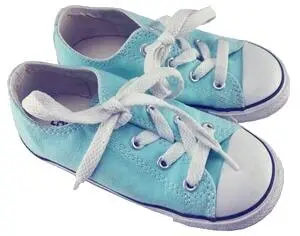 Converse all star lyseblå sko str. 25