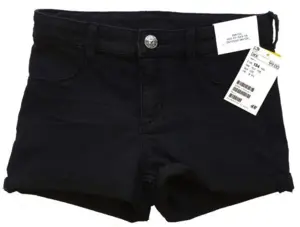 Nye H&M sorte korte shorts str. 134