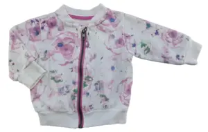 Friends hvid blomstret sweat cardigan str. 68