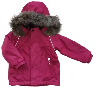 Name it playtech hindbærrød vinterjakke str.92