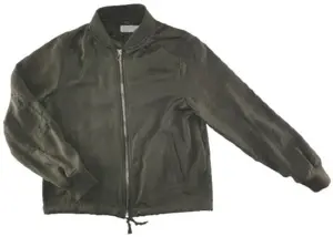 H&M mørkegrøn tynd jakke/cardigan str. 134