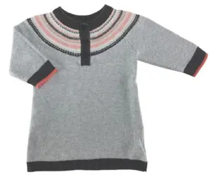 Name it lysegrå finstrikket kjole str. 62